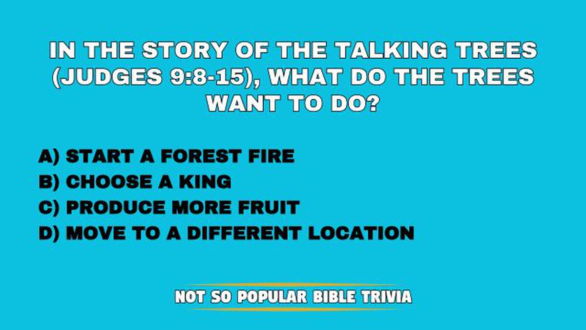 Not So Popular Bible Trivia 2 image number null